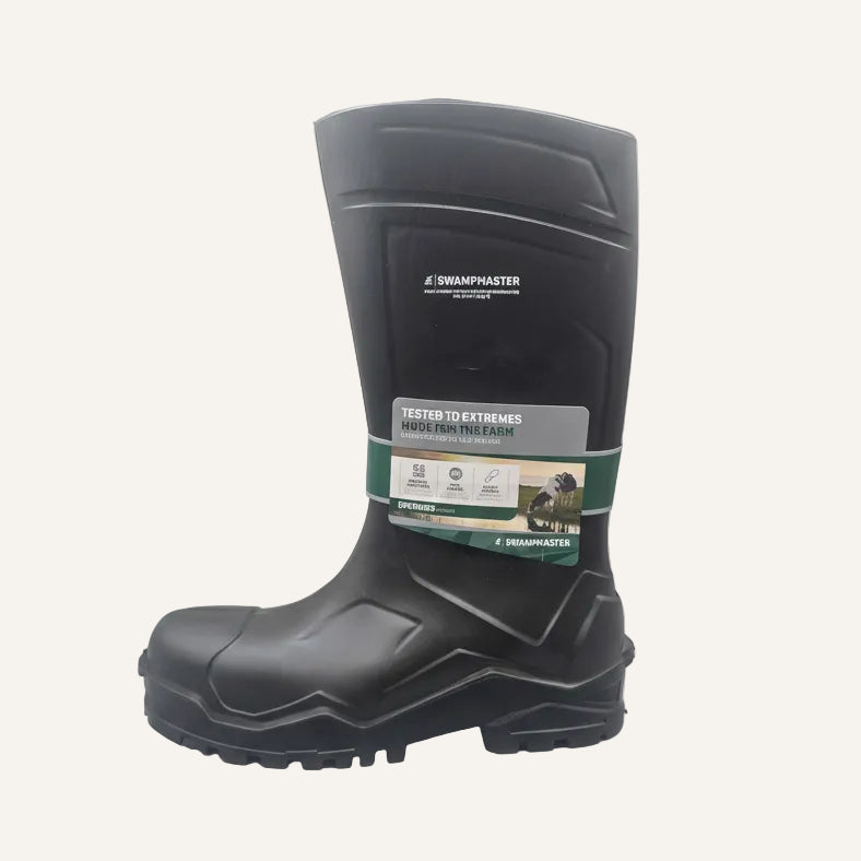 Swampmaster Pro Defender Safety Wellington Boots Green | Waterproof Safety Wellingtons