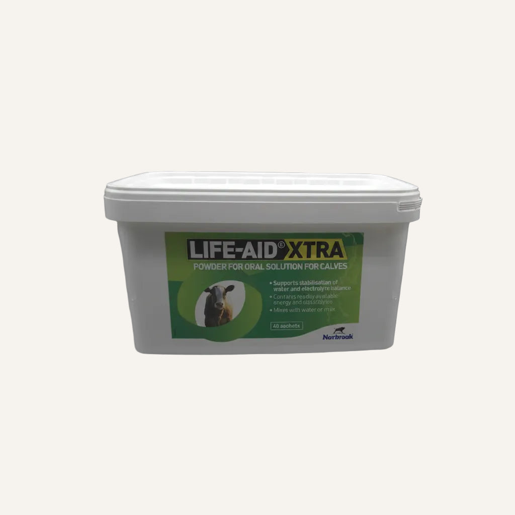 Life-Aid Xtra 48 Sachets | Electrolyte & Energy Supplement for Calves and Lambs