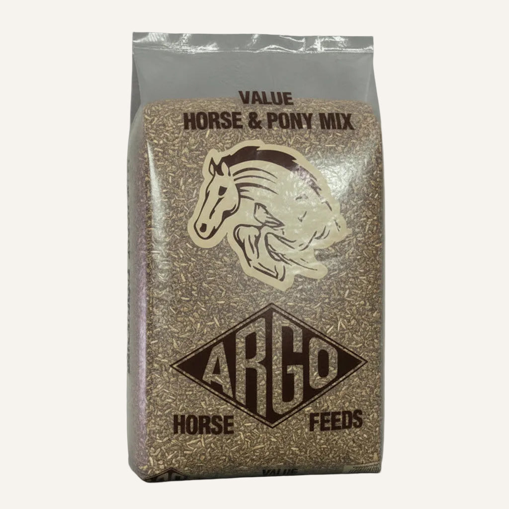 Argo Value Horse & Pony Mix 20kg | High Fibre Non-Heating Horse Feed
