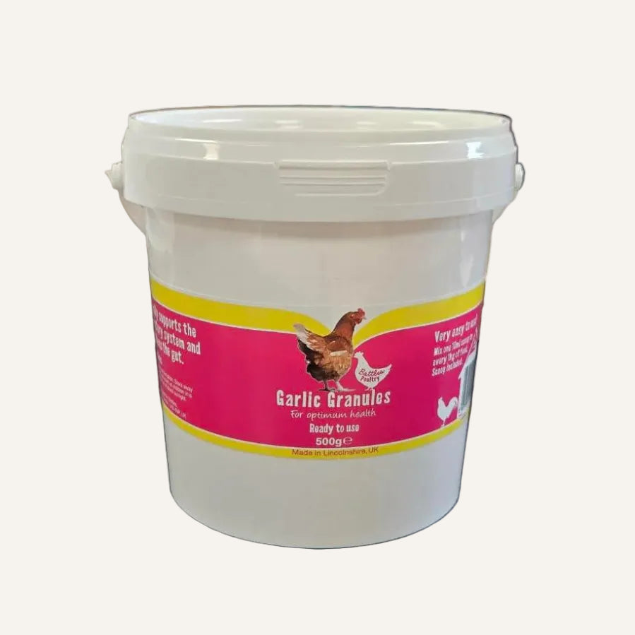 Battles Poultry Garlic Granules | Natural Garlic Supplement for Chickens & Poultry