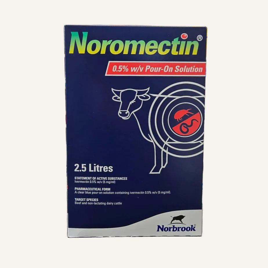 Norbrook Noromectin Pour-On for Cattle 5 Litre | Ivermectin Pour-On Wormer