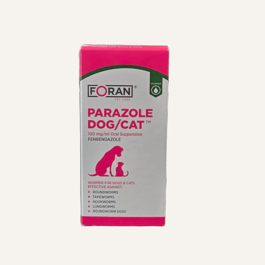 Foran Pet Care Parazole Wormer for Cats & Dogs 100ml | Broad-Spectrum Pet Wormer