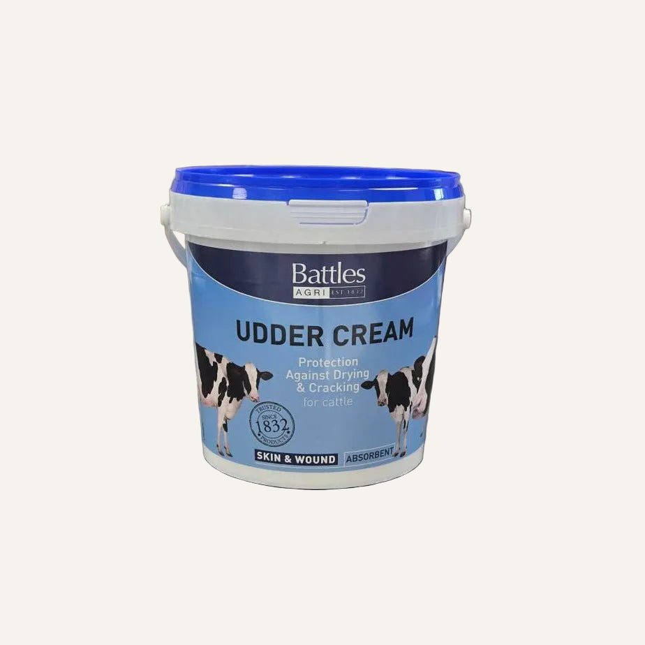 Battles Udder Cream 1.1kg | Soothing Udder & Skin Cream for Cattle