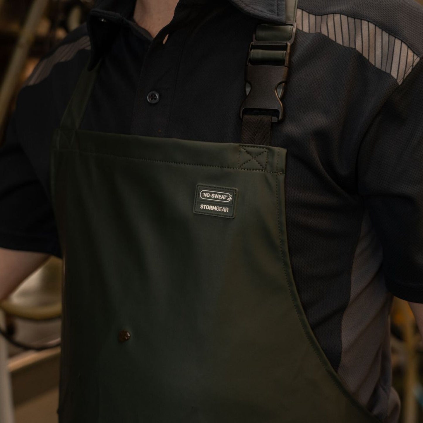 Swampmaster No-Sweat Stormgear Waterproof Dairy Apron Green | Waterproof Milking Apron