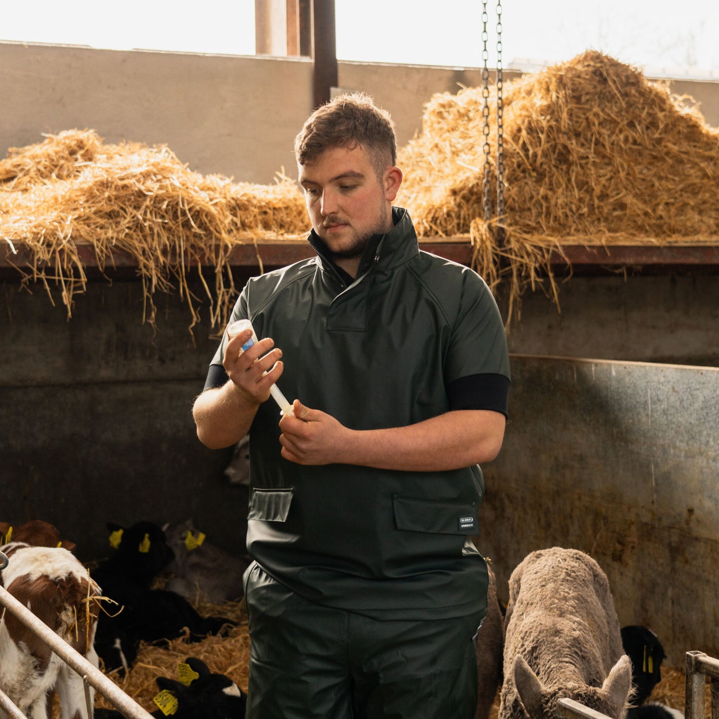 Swampmaster Dairy Smock Short Sleeve | Waterproof Milking & Dairy Smock