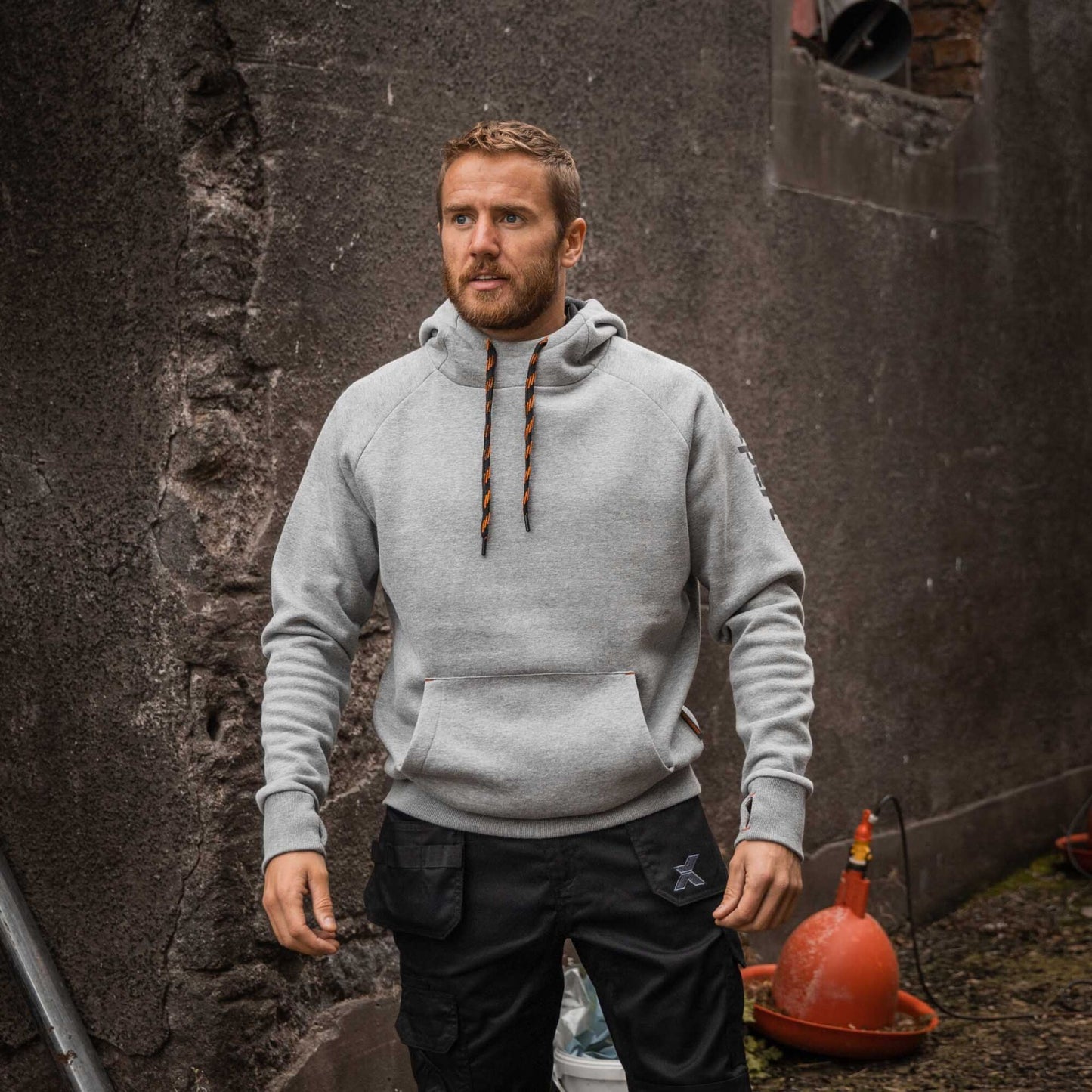 Xpert Pro Pullover Hoodie Grey | Heavy Duty Workwear Hoodie