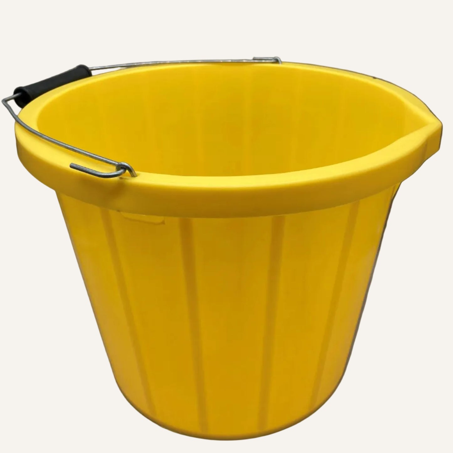 Yellow Stadium Bucket 3 Gallon | Heavy Duty Feed & Water Bucket