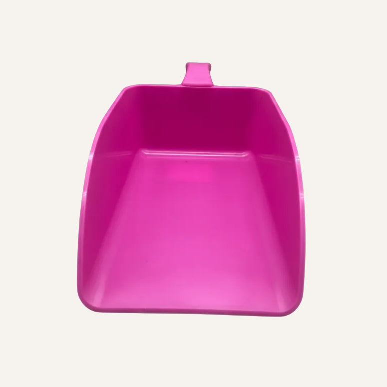 Large Pink Feed Scoop | Heavy Duty Livestock Feed Scoop