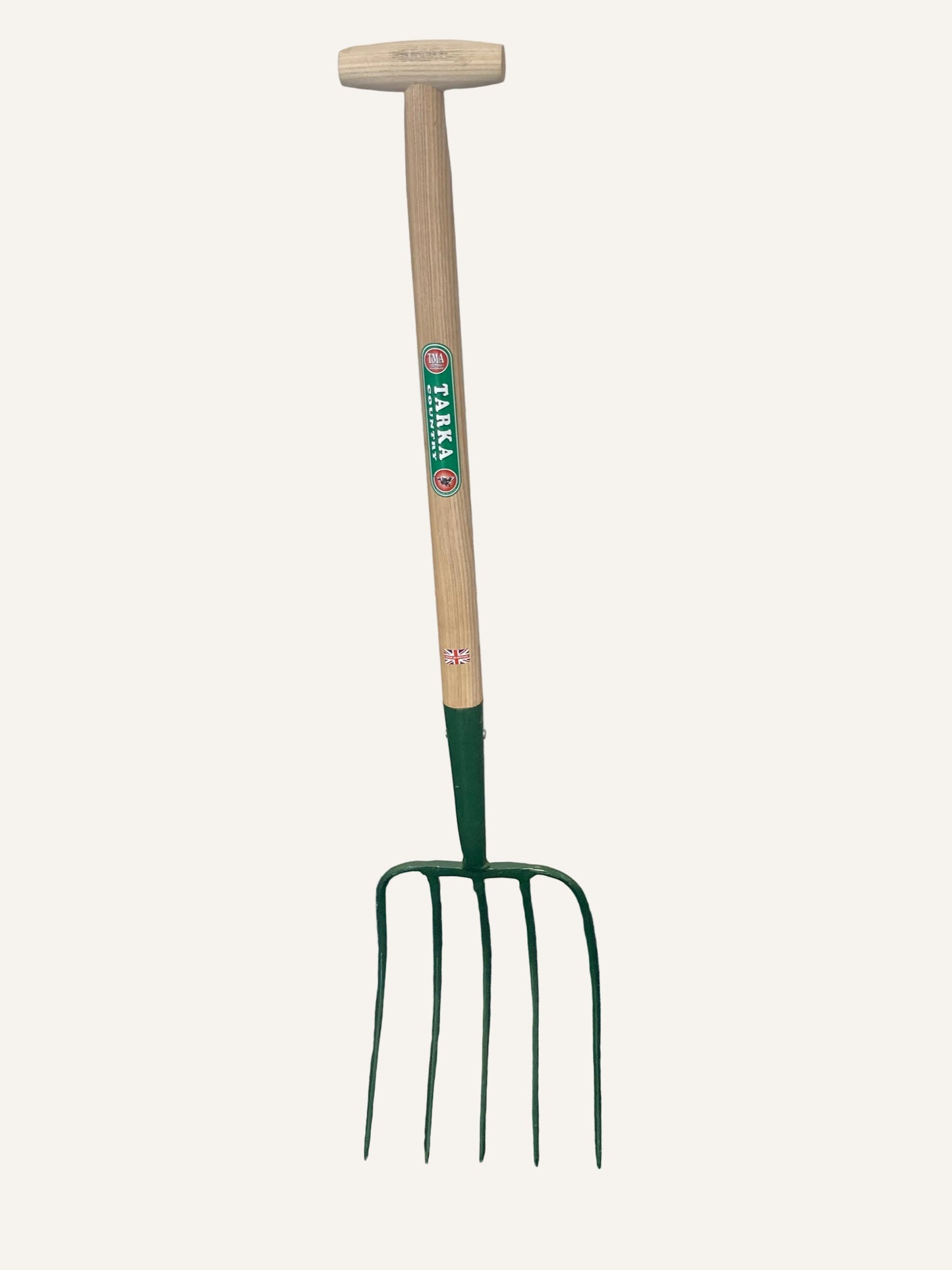 Manure Fork Wooden Handle 5 Prong | Heavy Duty Stable & Farm Fork
