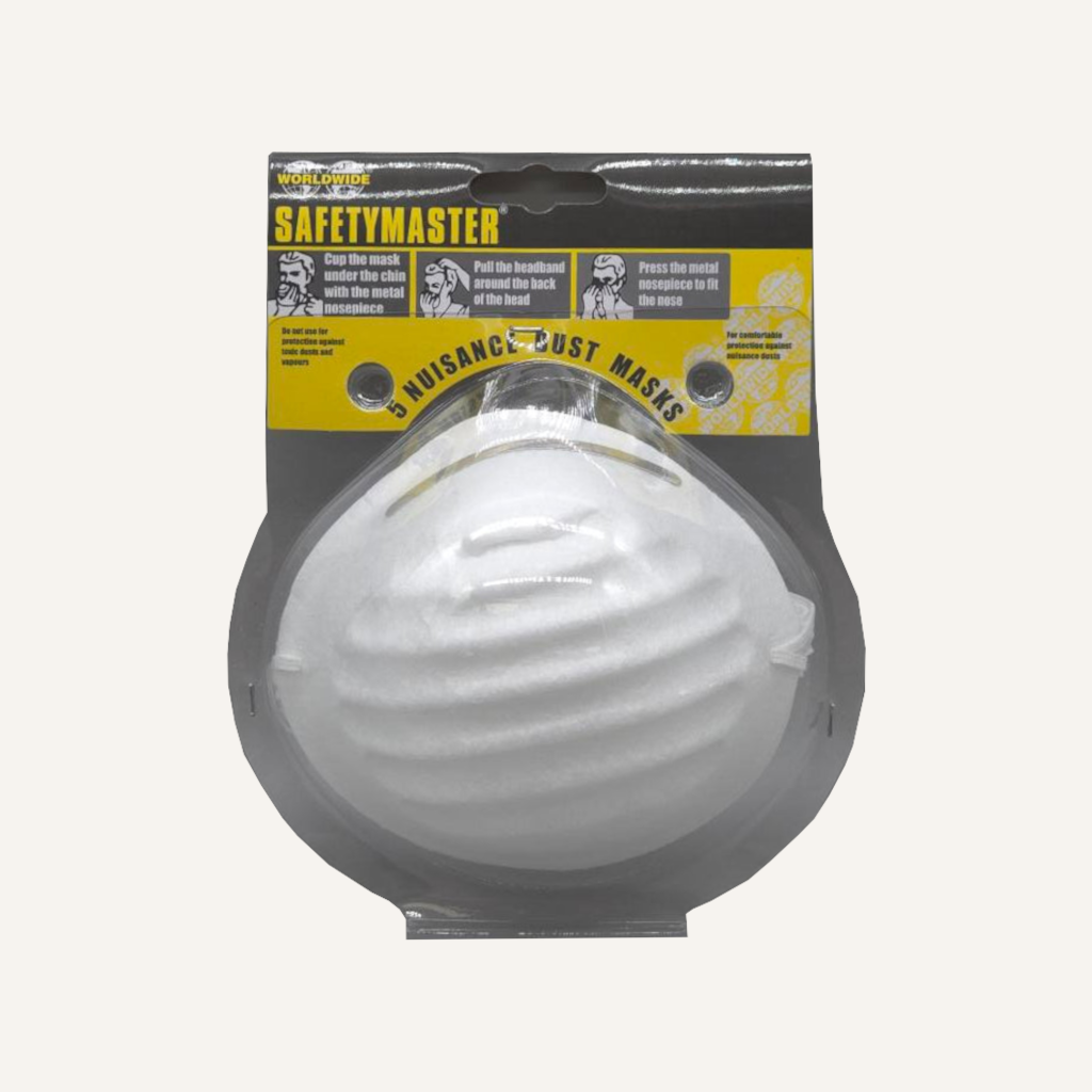 Dust Masks 5 Pack | Disposable Protective Face Masks