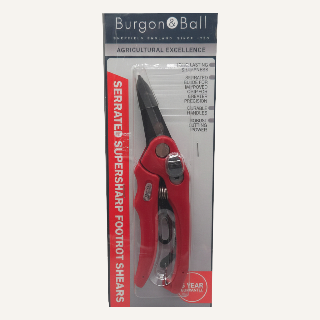 B & B Super Sharp Serrated Foot Rot Shears | Sheep Hoof Trimming Shears
