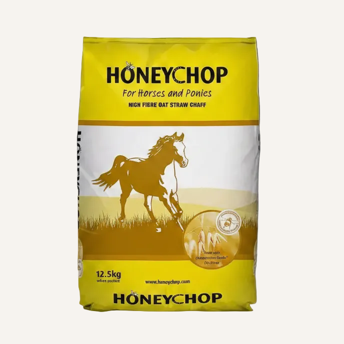 Honeychop Original 12.5kg | High Fibre Oat Straw Chaff for Horses & Ponies