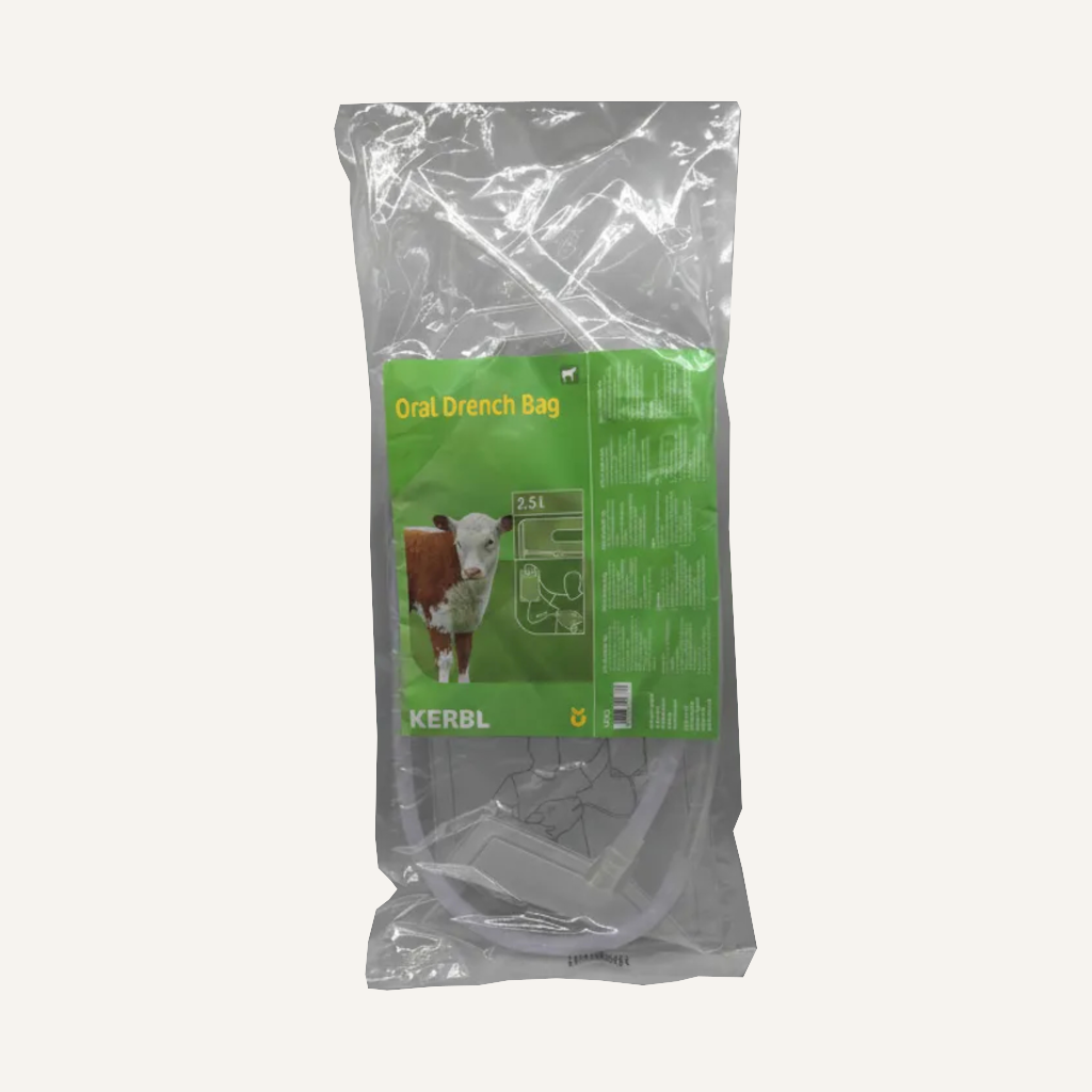 Transparent Drench Bag with Probe & Zip | Livestock Drenching Bag