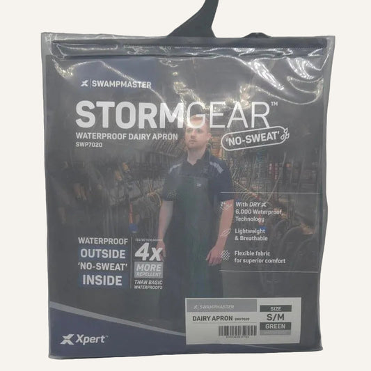 Swampmaster No-Sweat Stormgear Waterproof Dairy Apron Green | Waterproof Milking Apron