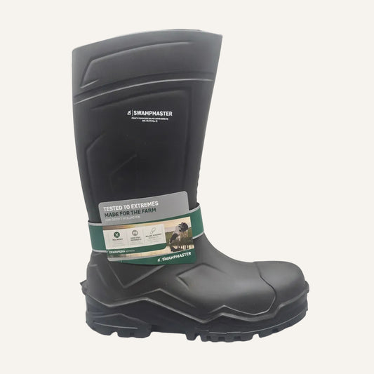 Swampmaster Pro Champion+ Non-Safety Wellingtons Green | Waterproof PU Farm Boots