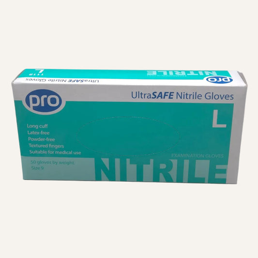 PRO UltraSAFE Violet Long Cuff Nitrile Gloves Large | Extra Long Disposable Gloves