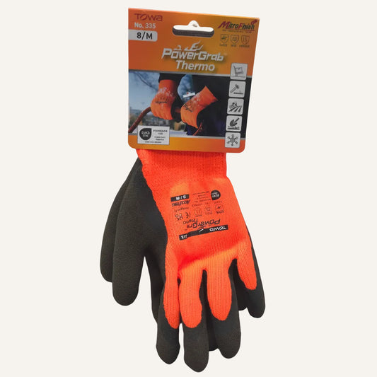 Powergrab Thermo Gloves | Thermal Grip Work Gloves for Farming & Outdoor Work