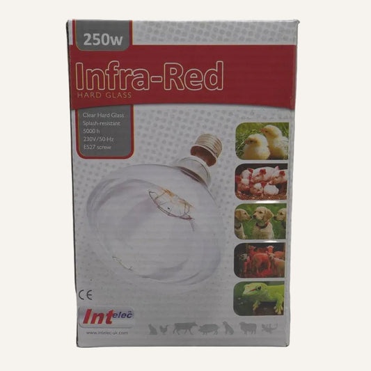 Infra Red Clear Heat Lamp Bulb 250W | Livestock & Poultry Heat Bulb