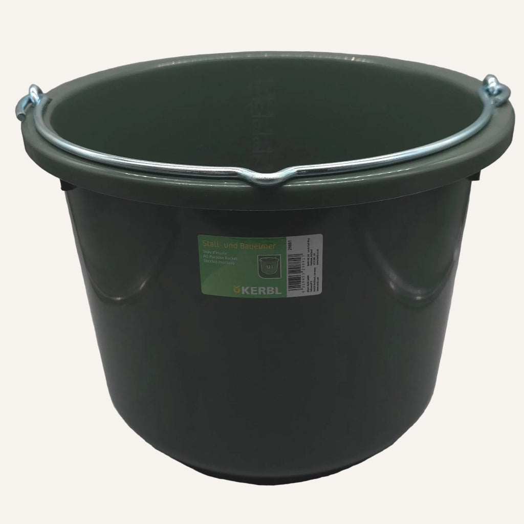 12L Green Bucket | Heavy Duty Farm & Stable Bucket