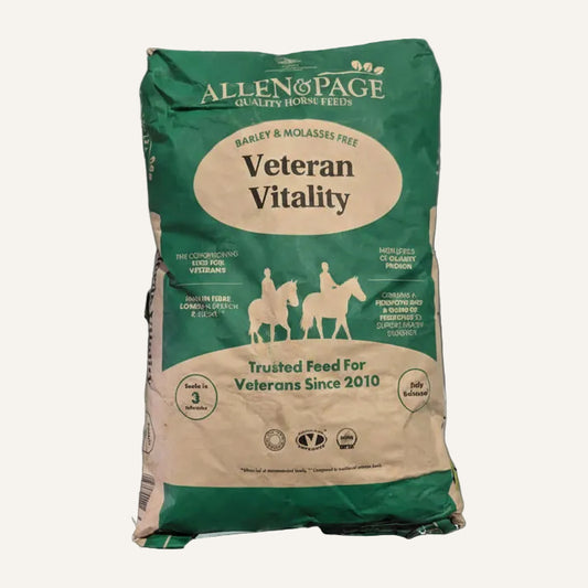 Allen & Page Veteran Vitality 20kg | High Fibre Senior Horse Feed