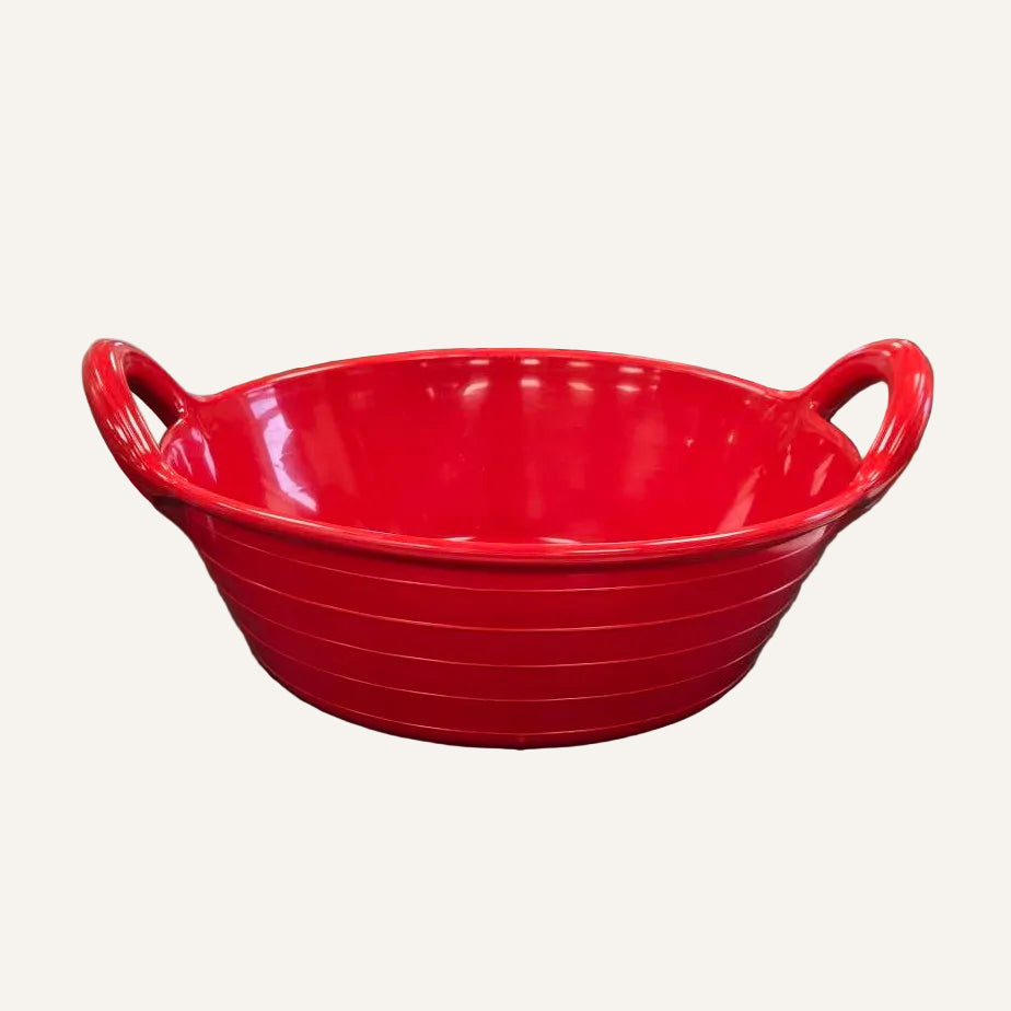 20 Litre Red Feed Skip | Heavy Duty Livestock Feed Bucket