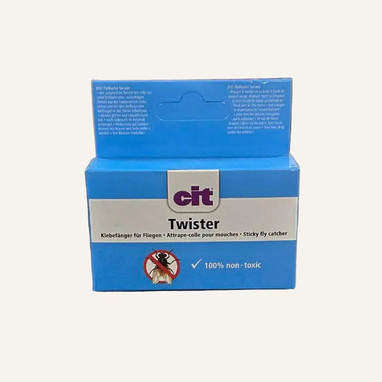 CIT Twister Fly Paper | Hanging Sticky Fly Trap for Farms & Stables