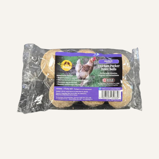 Feldy Garlic Flavour Chicken Pecker Balls | Enrichment Treat for Chickens
