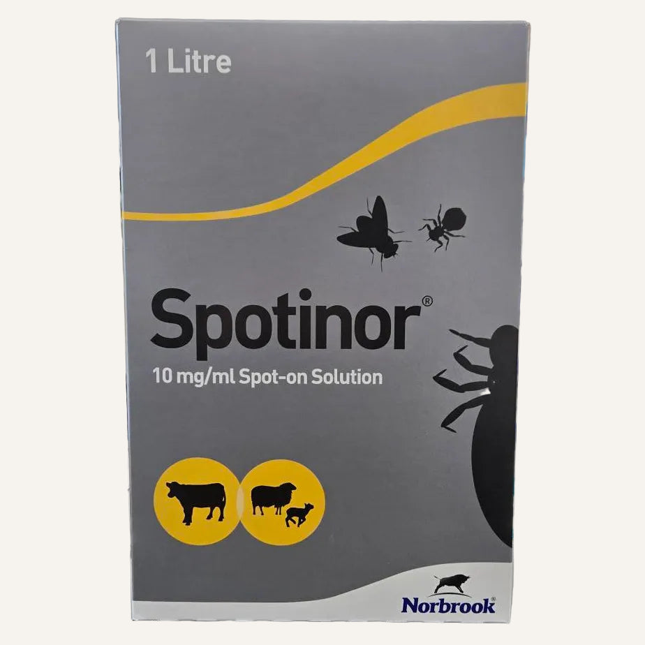 Spotinor 10mg/ml Spot-On Solution 1 Litre | Fly Control for Cattle & Sheep