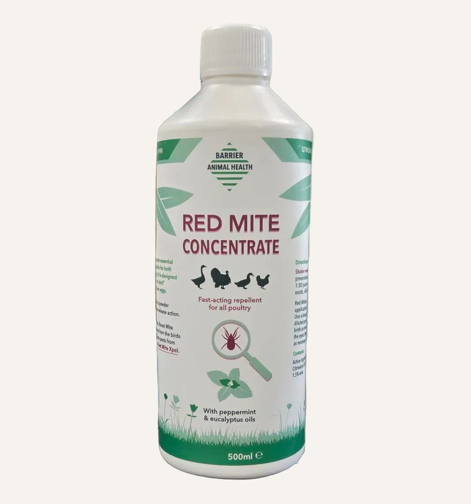 Barrier Animal Health Red Mite Liquid Concentrate 500ml | Natural Red Mite Control for Poultry