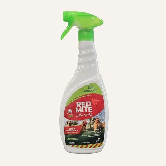 Lodi Organ-X Red Mite Killer Spray 800ml | Insecticide-Free Red Mite Control for Poultry