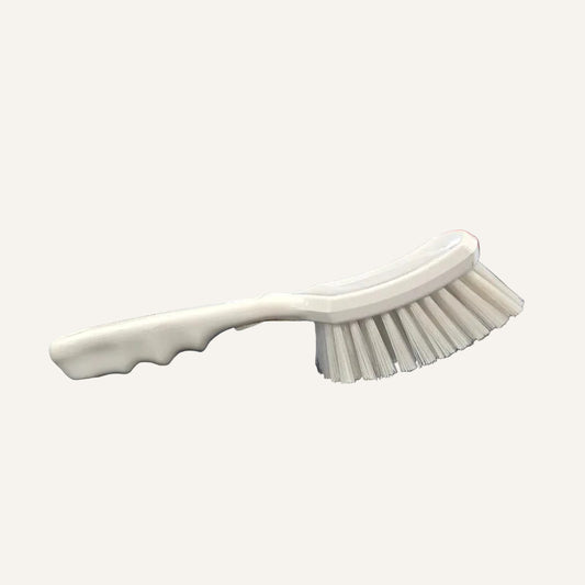 Short Handle Brush with White Bristles | Hygienic Hand Scrubbing Brush