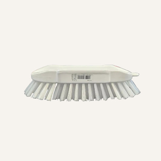 Washing Brush with White Polyester Bristles | Heavy Duty Cleaning Brush
