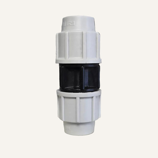 Plasson 20mm MDPE Pipe Coupling | Compression Water Pipe Connector