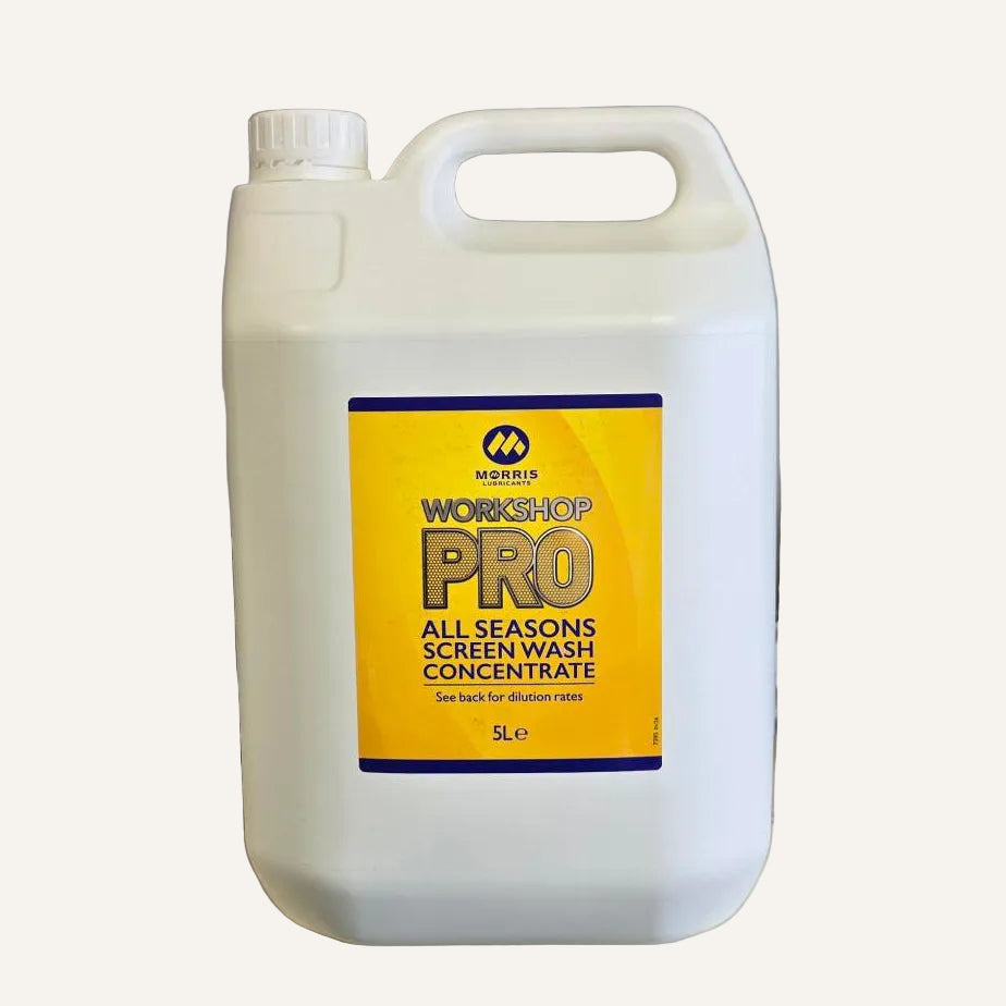 Morris Workshop Pro All Seasons Screenwash 5L | Concentrated Screen Wash