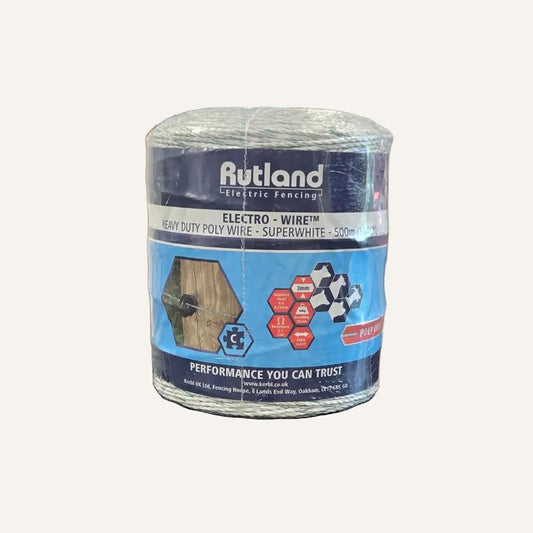 Rutland 500m Electric Fence Poly Wire | Agricultural Fencing