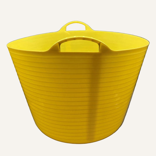 FlexBag Flexible Trough 42 Litre Yellow | Heavy Duty Flexible Feed & Water Tub