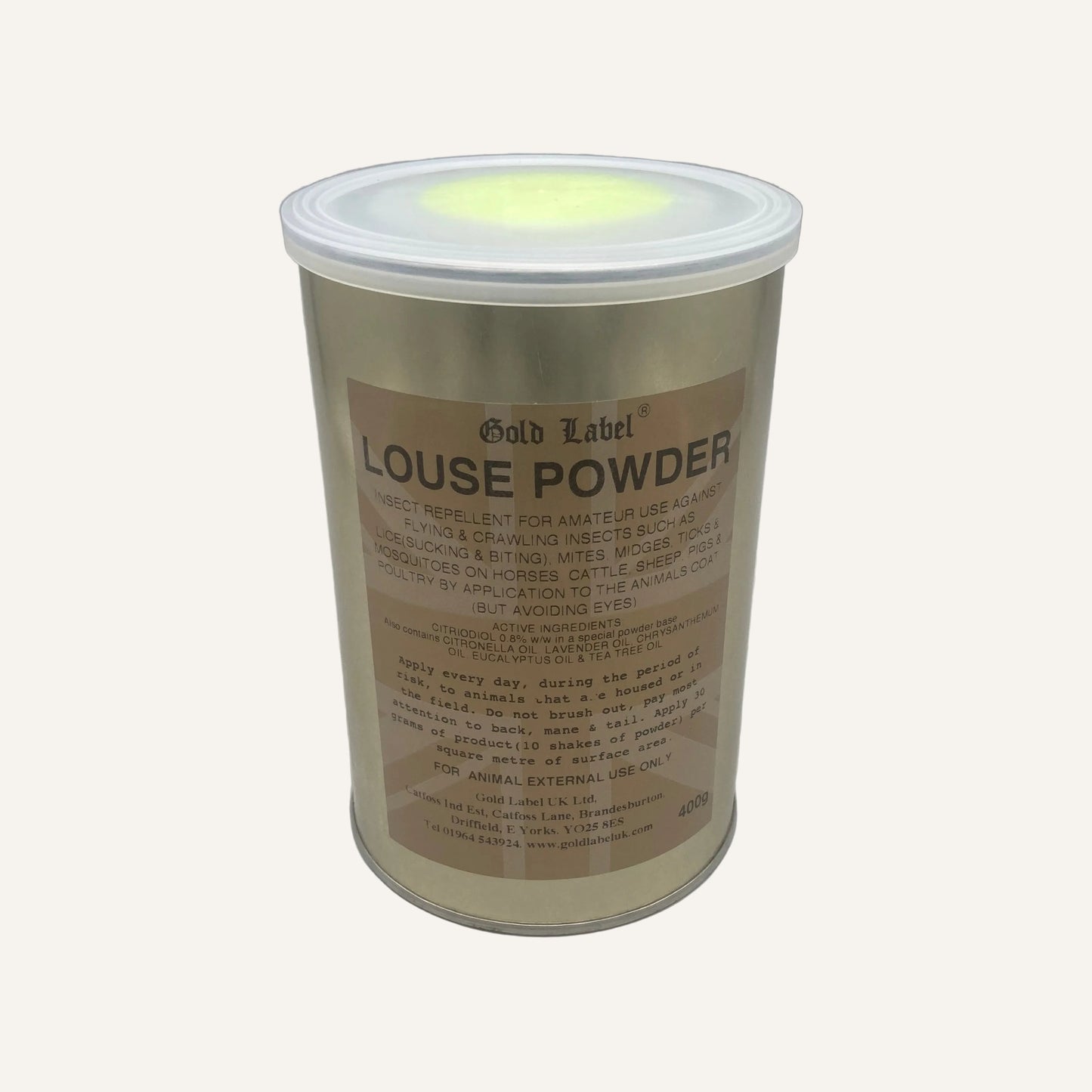 Gold Label Louse Powder 400g | Poultry & Livestock Housing Powder