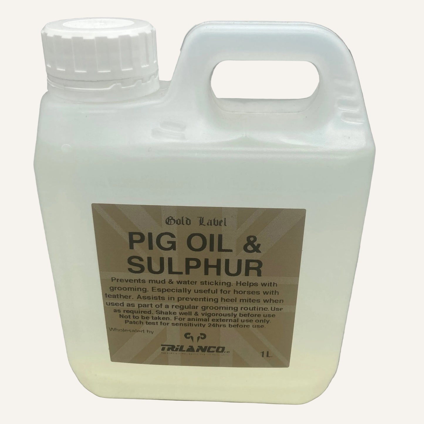 Pig Oil & Sulphur 1 Litre | Traditional Livestock Skin & Coat Conditioner