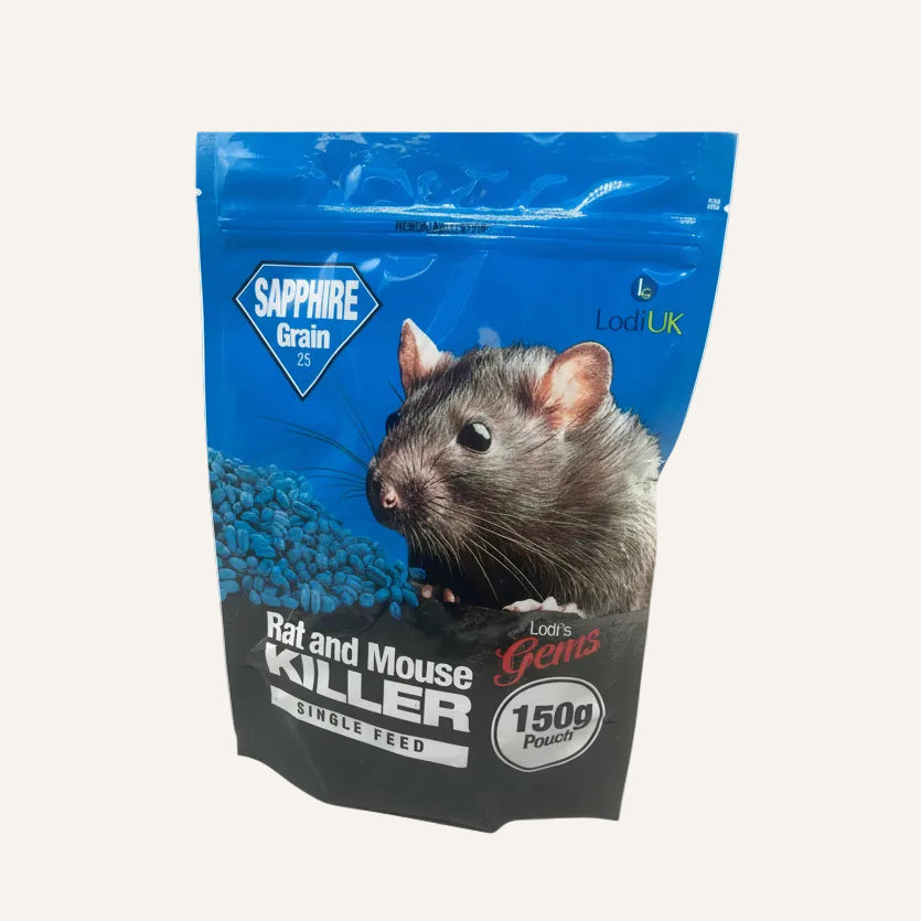 Sapphire Grain Rat Bait 150g | Ready-to-Use Rat & Mouse Grain Bait