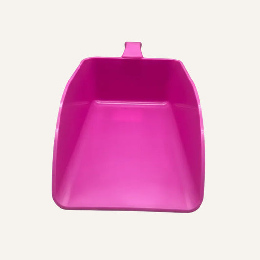 Large Pink Feed Scoop | Heavy Duty Livestock Feed Scoop