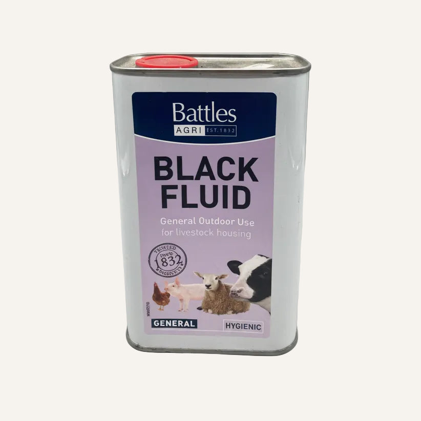 Battles Black Fluid 1L | Traditional Livestock & Stable Disinfectant