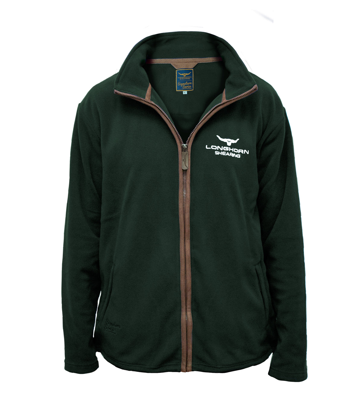 Longhorn Shearing Highland Fleece Dark Green | Country Fleece Jacket