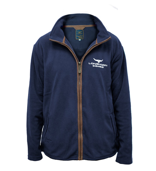Longhorn Shearing Highland Fleece Navy | Country Fleece Jacket