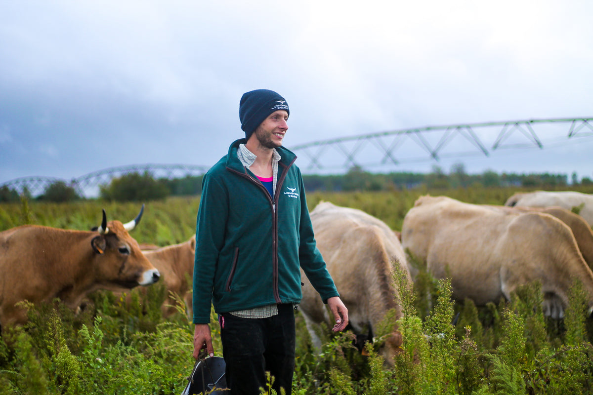 Longhorn Shearing Highland Fleece Dark Green | Country Fleece Jacket