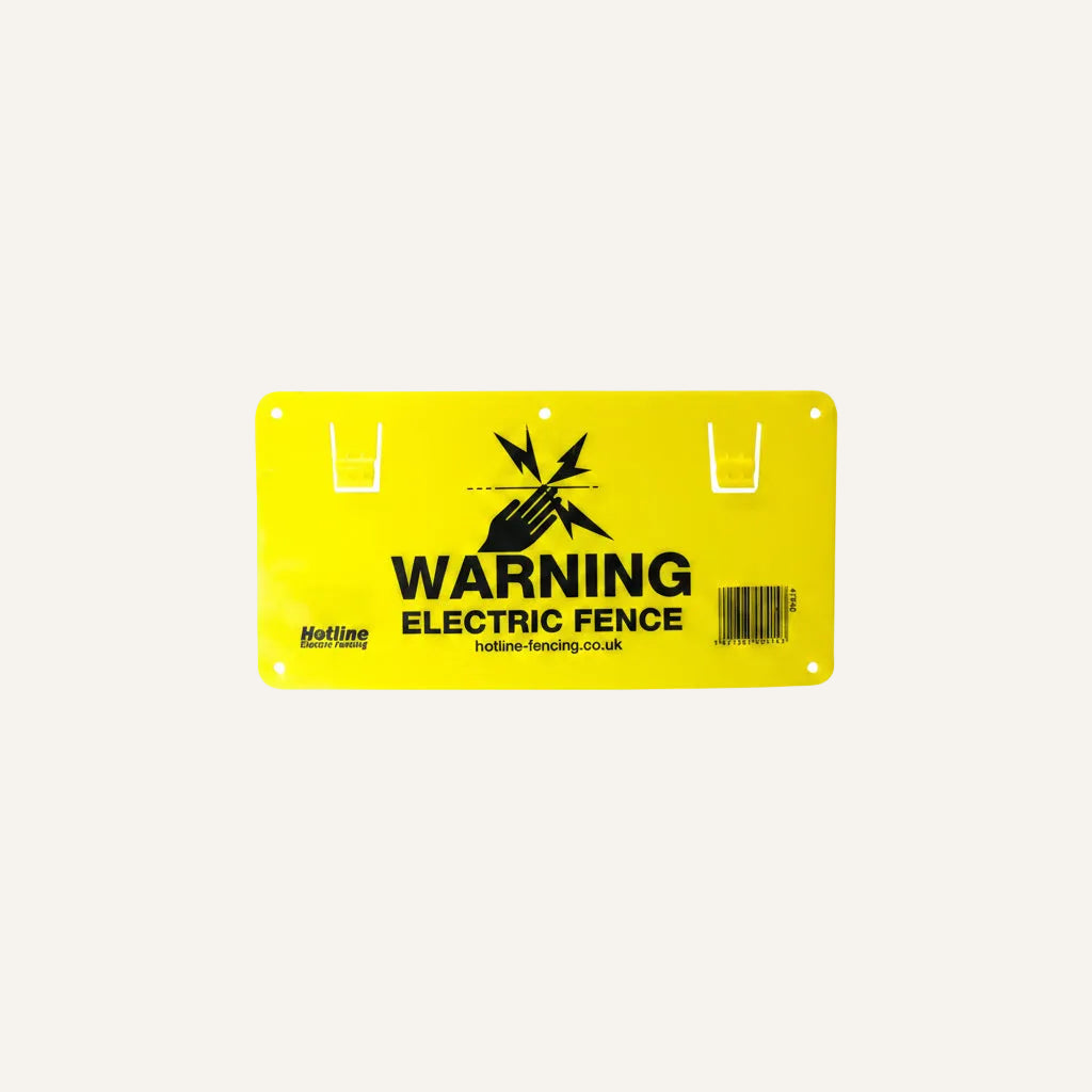 Hotline Electric Fence Warning Sign | Electric Fence Safety Sign
