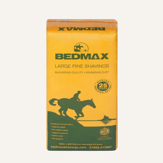Bedmax Large Flake Pine Shavings (18kg Bale) – Premium Dust-Extracted Horse Bedding