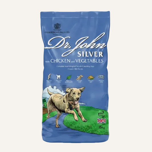 Dr John Silver Dog Food 15kg | Adult & Senior Working Dog Food
