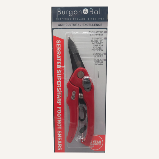 B & B Super Sharp Serrated Foot Rot Shears | Sheep Hoof Trimming Shears