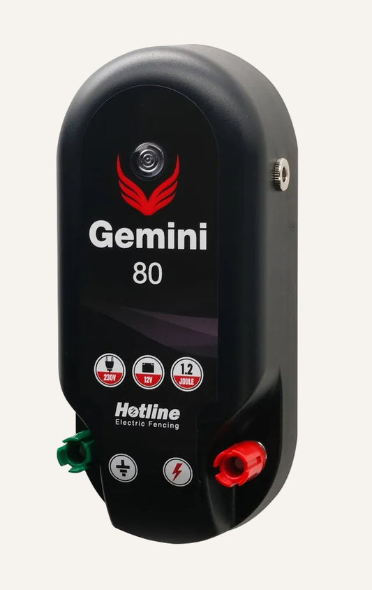 Hotline Gemini 80 Energiser | Dual Power 12V & Mains Electric Fence Energiser