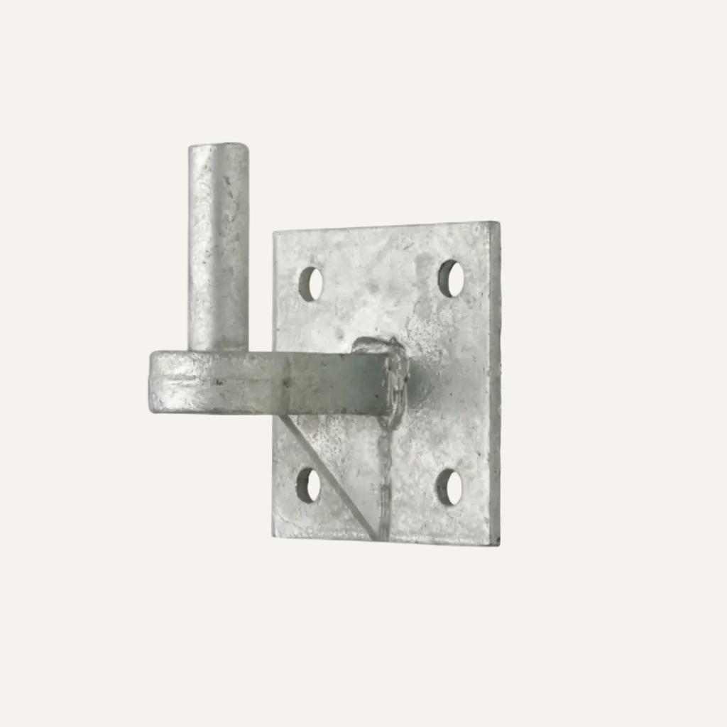 Perry Galvanised 19mm Gate Hook on 4" x 4" Plate